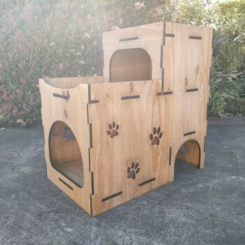 Intra απο ξύλο plywood 3mm-4mm πάχος - Pet Cubby Δίασταση 30x30 cm Intraeaxys-zo9yg0x7 - Image 1