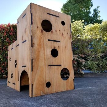 Intra απο ξύλο plywood 3mm-4mm πάχος - Pet Cubby Δίασταση 30x30 cm Intraeaxys-zo9yg0x7 - Image 3
