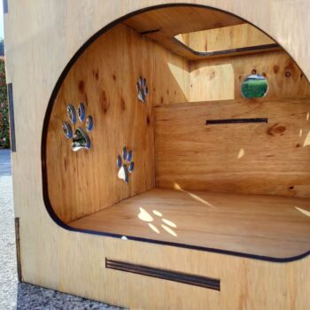 Intra απο ξύλο plywood 3mm-4mm πάχος - Pet Cubby Δίασταση 30x30 cm Intraeaxys-zo9yg0x7 - Image 6