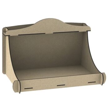 Intra απο ξύλο plywood 3mm-4mm πάχος - Laser Ξύλινο απλό κρεβάτι σκυλιών Dog House Δίασταση 40x50 cm Intraeaxys-r1z2zr21 - Image 1