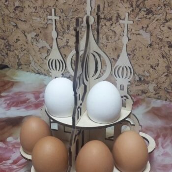 Intra απο ξύλο plywood 3mm-4mm πάχος - Στάση πασχαλινών αυγών καθεδρικού ναού Δίασταση 30x30 cm Intraeaxys-ro6ywpm7 - Image 3