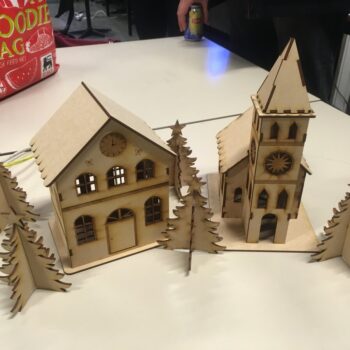 Intra απο ξύλο plywood 3mm-4mm πάχος - 3D ξύλινο μοντέλο καθεδρικού ναού Δίασταση 30x30 cm Intraeaxys-67wlyg21 - Image 1