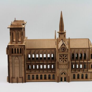 Intra απο ξύλο plywood 3mm-4mm πάχος - Αρχείο PDF 3D παζλ καθεδρικού ναού της Παναγίας των Παρισίων Δίασταση 30x30 cm Intraeaxys-91jdye41 - Image 3