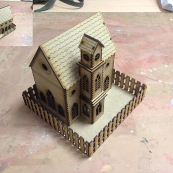 Intra απο ξύλο plywood 3mm-4mm πάχος - Πρότυπο εκκλησιών 3mm Δίασταση 30x30 cm Intraeaxys-r1z28zl1 - Image 1