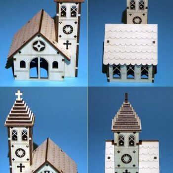 Intra απο ξύλο plywood 3mm-4mm πάχος - Πρότυπο κόντρα πλακέ εκκλησίας Δίασταση 40x50 cm Intraeaxys-075yjw3o - Image 1