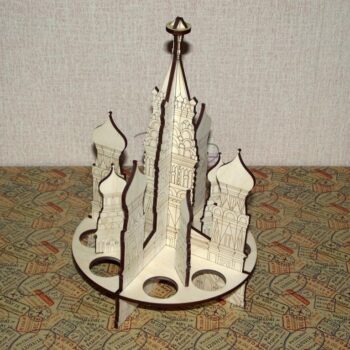 Intra απο ξύλο plywood 3mm-4mm πάχος - Ρωσία καθεδρικός ναός του Αγίου Βασιλείου Δίασταση 30x30 cm Intraeaxys-m1d6yy37 - Image 1