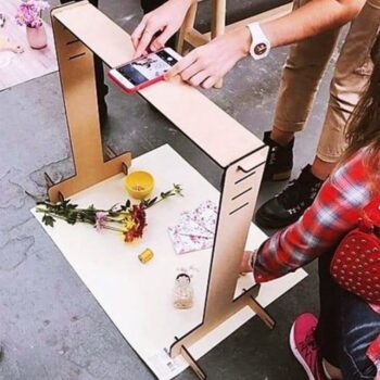 Intra απο ξύλο plywood 3mm-4mm πάχος - Βάση φωτογραφιών και σαρωτή κινητού τηλεφώνου Δίασταση 30x30 cm Intraeaxys-ro6dyg27 - Image 1