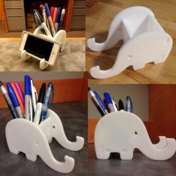 Intra απο ξύλο plywood 3mm-4mm πάχος - Θήκη τηλεφώνου & στυλό Elephant Δίασταση 30x30 cm Intraeaxys-6o38yjj1 - Image 1