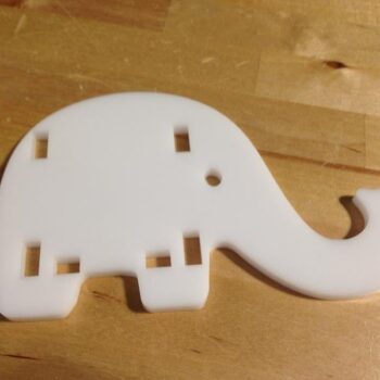 Intra απο ξύλο plywood 3mm-4mm πάχος - Θήκη τηλεφώνου & στυλό Elephant Δίασταση 30x30 cm Intraeaxys-6o38yjj1 - Image 3