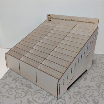 Intra απο ξύλο plywood 3mm-4mm πάχος - Κουτί αποθήκευσης κινητού τηλεφώνου στην τάξη Δίασταση 30x30 cm Intraeaxys-zo9yd4x7 - Image 1