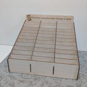 Intra απο ξύλο plywood 3mm-4mm πάχος - Κουτί αποθήκευσης κινητού τηλεφώνου στην τάξη Δίασταση 30x30 cm Intraeaxys-zo9yd4x7 - Image 3