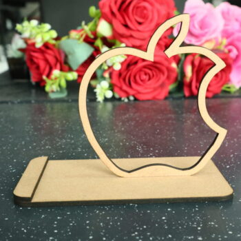 Intra απο ξύλο plywood 3mm-4mm πάχος - Apple Logo Stand iPhone Δίασταση 30x30 cm Intraeaxys-r1z23lm1 - Image 5