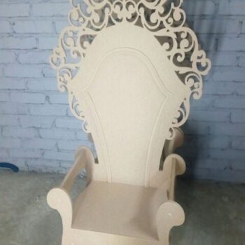 Intra απο ξύλο plywood 3mm-4mm πάχος - Καρέκλα Ξύλινου Θρόνου Δίασταση 30x30 cm Intraeaxys-eo20e2q7 - Image 1