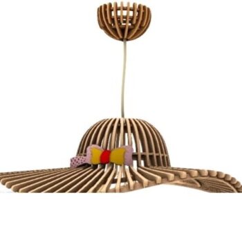 Intra απο ξύλο plywood 3mm-4mm πάχος - Ξύλινος πολυέλαιος Fantasy Δίασταση 30x30 cm Intraeaxys-r7vm0q27 - Image 1