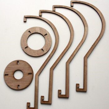 Intra απο ξύλο plywood 3mm-4mm πάχος - Φωτιστικό πολυελαίου οροφής Δίασταση 30x30 cm Intraeaxys-joed3y61 - Image 5