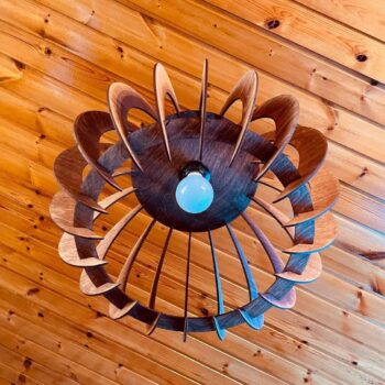 Intra απο ξύλο plywood 3mm-4mm πάχος - Πολυέλαιος Κόντρα πλακέ 4mm Δίασταση 30x30 cm Intraeaxys-pok35w37 - Image 3