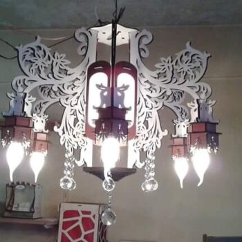 Intra απο ξύλο plywood 3mm-4mm πάχος - Παλαιός Ξύλινος Πολυέλαιος CNC Πριόνι με κύλιση Αρχείο PDF Δίασταση 30x30 cm Intraeaxys-51rrv4r1 - Image 3