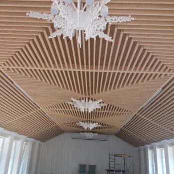 Intra απο ξύλο plywood 3mm-4mm πάχος - Ξύλινος πολυέλαιος Δίασταση 30x30 cm Intraeaxys-eo20vjq7 - Image 1