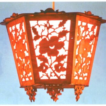 Intra απο ξύλο plywood 3mm-4mm πάχος - Φωτιστικό κρεμαστό Δίασταση 30x30 cm Intraeaxys-078y6k5o - Image 1