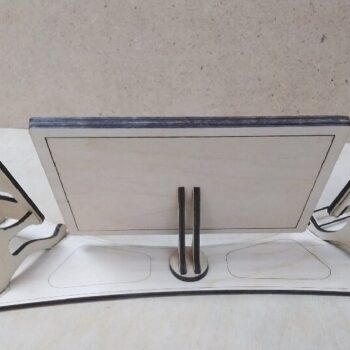 Intra απο ξύλο plywood 3mm-4mm πάχος - Ξύλινη βάση σύνδεσης τηλεφώνου με οργάνωση ρολογιών κορνίζας Δίασταση 30x30 cm Intraeaxys-eo0qle91 - Image 4