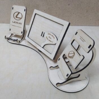 Intra απο ξύλο plywood 3mm-4mm πάχος - Ξύλινη βάση σύνδεσης τηλεφώνου με οργάνωση ρολογιών κορνίζας Δίασταση 30x30 cm Intraeaxys-eo0qle91 - Image 6