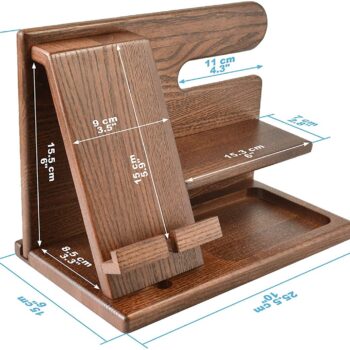 Intra απο ξύλο plywood 3mm-4mm πάχος - Τηλεφωνικός σταθμός σύνδεσης Ash keyhold Wallet Stand Organizer Ανδρικό δώρο για τον σύζυγο πατέρα Δίασταση 30x30 cm Intraeaxys-d1lvkppo - Image 5