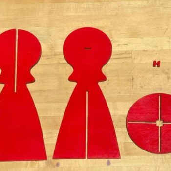 Intra απο ξύλο plywood 3mm-4mm πάχος - Γιγαντιαίο σκάκι Δίασταση 30x30 cm Intraeaxys-67wz9jm7 - Image 6