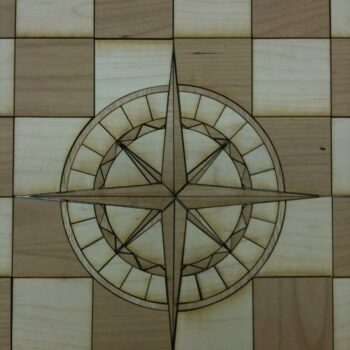 Intra απο ξύλο plywood 3mm-4mm πάχος - Σκακιέρα με ένθετο τριαντάφυλλου πυξίδας Δίασταση 30x30 cm Intraeaxys-eo0qylw1 - Image 7