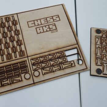 Intra απο ξύλο plywood 3mm-4mm πάχος - Πρότυπο σκακιού Δίασταση 30x30 cm Intraeaxys-eo0q9g51 - Image 1