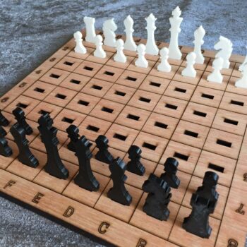 Intra απο ξύλο plywood 3mm-4mm πάχος - Παιχνίδι σκακιού Δίασταση 30x30 cm Intraeaxys-078y0lqo - Image 1