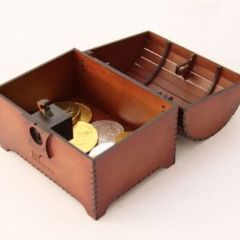 Intra απο ξύλο plywood 3mm-4mm πάχος - Σεντούκι θησαυρού με κλειδαριά Δίασταση 30x30 cm Intraeaxys-pokm3qd1 - Image 5