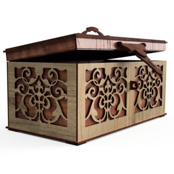 Intra απο ξύλο plywood 3mm-4mm πάχος - Ρουστίκ μπαούλο αποθήκευσης Δίασταση 30x30 cm Intraeaxys-eoxlq84o - Image 1