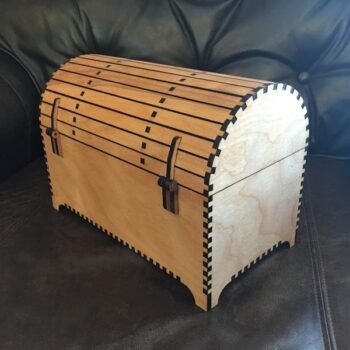 Intra απο ξύλο plywood 3mm-4mm πάχος - Θησαυρό σεντούκι με Hasp Δίασταση 30x30 cm Intraeaxys-lop3qd61 - Image 5