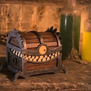 Intra απο ξύλο plywood 3mm-4mm πάχος - Σεντούκι θησαυρού για το Halloween Δίασταση 30x30 cm Intraeaxys-078ymwqo - Image 3