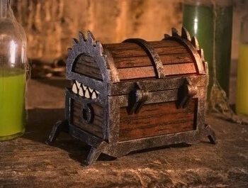 Intra απο ξύλο plywood 3mm-4mm πάχος - Σεντούκι θησαυρού για το Halloween Δίασταση 30x30 cm Intraeaxys-078ymwqo - Image 5