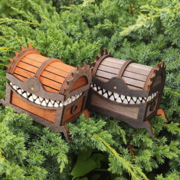 Intra απο ξύλο plywood 3mm-4mm πάχος - Monster Chest Box Δίασταση 30x30 cm Intraeaxys-m1d6jny7 - Image 1