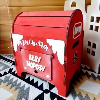 Intra απο ξύλο plywood 3mm-4mm πάχος - Γράμματα στο γραμματοκιβώτιο του Άγιου Βασίλη Δίασταση 30x30 cm Intraeaxys-eoxlqp4o - Image 1