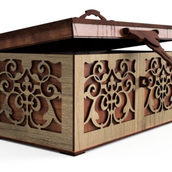 Intra απο ξύλο plywood 3mm-4mm πάχος - Κουτί αποθήκευσης κοσμημάτων σε ρουστίκ θησαυρό Δίασταση 30x30 cm Intraeaxys-eo4qvyg7 - Image 1