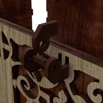 Intra απο ξύλο plywood 3mm-4mm πάχος - Κουτί αποθήκευσης κοσμημάτων σε ρουστίκ θησαυρό Δίασταση 30x30 cm Intraeaxys-eo4qvyg7 - Image 7