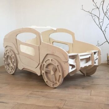 Intra απο ξύλο plywood 3mm-4mm πάχος - Κρεβάτι Jeep για Παιδικό Δωμάτιο Δίασταση 30x30 cm Intraeaxys-ro6y86n7 - Image 1
