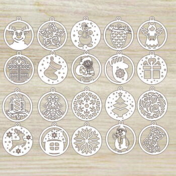 Intra απο ξύλο plywood 3mm-4mm πάχος - Χριστουγεννιάτικα στολίδια Χριστουγεννιάτικο δέντρο παιχνίδια Δίασταση 10x10 cm Intraeaxys-r1z24pn1 - Image 1