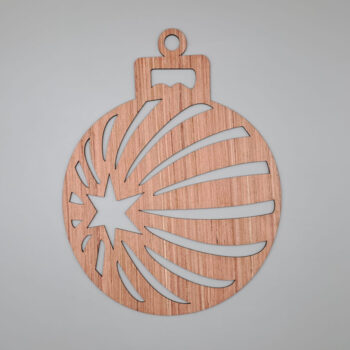 Intra απο ξύλο plywood 3mm-4mm πάχος - Αστέρι Χριστουγεννιάτικο μπιχλιμπίδι Διακόσμηση Ξύλινο Κρεμαστό στολίδι Δίασταση 10x10 cm Intraeaxys-joed4r51 - Image 1