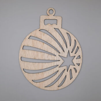 Intra απο ξύλο plywood 3mm-4mm πάχος - Αστέρι Χριστουγεννιάτικο μπιχλιμπίδι Διακόσμηση Ξύλινο Κρεμαστό στολίδι Δίασταση 10x10 cm Intraeaxys-joed4r51 - Image 3