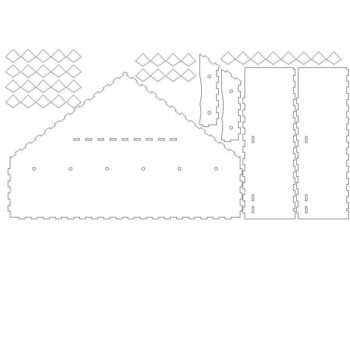 Intra απο ξύλο plywood 3mm-4mm πάχος - Χριστουγεννιάτικο Σετ Γέννησης Creche Δίασταση 30x30 cm Intraeaxys-6o38ywr1 - Image 3