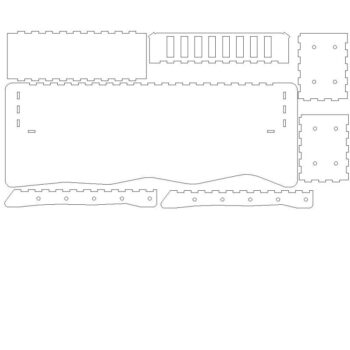 Intra απο ξύλο plywood 3mm-4mm πάχος - Χριστουγεννιάτικο Σετ Γέννησης Creche Δίασταση 30x30 cm Intraeaxys-6o38ywr1 - Image 4