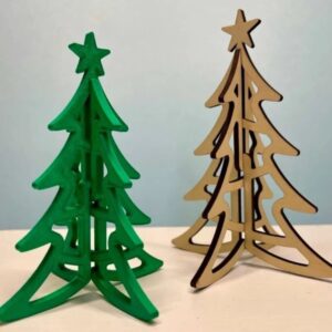 Intra απο ξύλο plywood 3mm-4mm πάχος - Χριστουγεννιάτικο δέντρο Δίασταση 30x30 cm Intraeaxys-r7vdmdk7