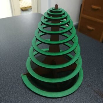 Intra απο ξύλο plywood 3mm-4mm πάχος - Χριστουγεννιάτικο Δέντρο MDF 3mm Δίασταση 30x30 cm Intraeaxys-qom65v81 - Image 3