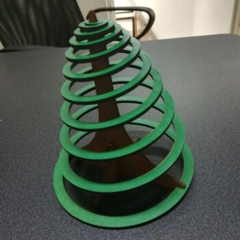 Intra απο ξύλο plywood 3mm-4mm πάχος - Χριστουγεννιάτικο Δέντρο MDF 3mm Δίασταση 30x30 cm Intraeaxys-qom65v81 - Image 4