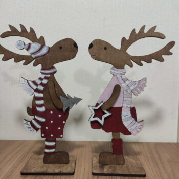 Intra απο ξύλο plywood 3mm-4mm πάχος - Χριστουγεννιάτικη διακόσμηση ελαφιού Δίασταση 30x30 cm Intraeaxys-eoxlqdqo - Image 1