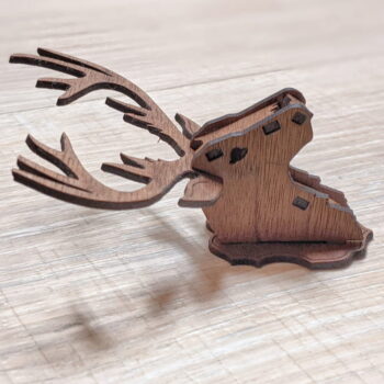 Intra απο ξύλο plywood 3mm-4mm πάχος - Μικροσκοπικός Τάρανδος Δίασταση 30x30 cm Intraeaxys-r7vm0vz7 - Image 4